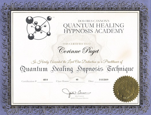 Corinne Puget Qhht Certificate Ii