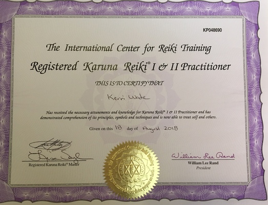 Karuna Reiki Certification