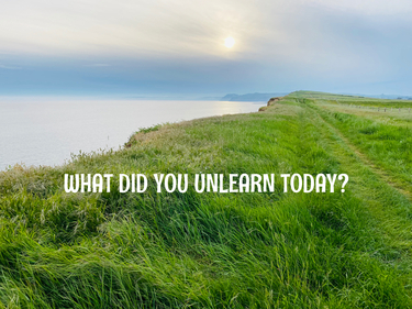 WHAT DID YOU UNLEARN TODAY?