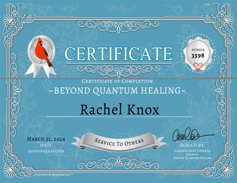 BQH Certificate Rachel Knox 3.31.24